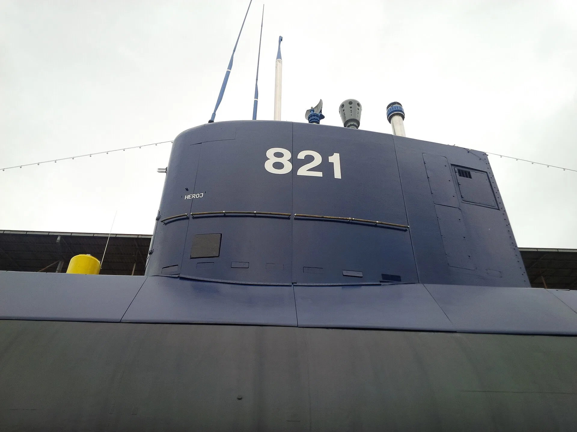 P821 "Heroj" on dry dock in Porto Montenegro - Tivat, Montenegro- 2013-11-12 13-43 Untitled