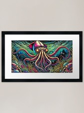 Listing image for Giant Squid, Enigmatic Giants of th Framed Wall Art Poster Canvas Print Picture