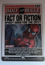 Listing image for MTG Magic The Gathering SLD Secret Lair Poster Borderless #1995 Fact or Fiction