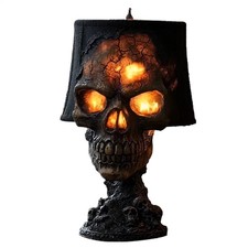 Listing image for Gothic Skull Lamp Skull Decor Desk Lamp Skeleton Halloween Home Decoration·