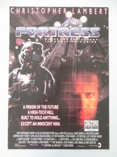 Listing image for FORTRESS VHS VIDEO POSTER CHRISTOPHER LAMBERT KURTWOOD SMITH 1992