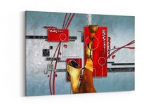 Listing image for African Heritage Abstract Art - Framed Wall Decor for Aesthetic Living Room