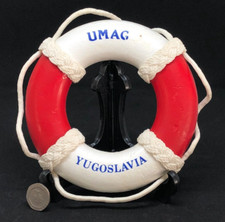 Listing image for Souvenir Life Ring marked UMAG YUGOSLAVIA - Maritime Memorabilia