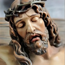Listing image for Jesus Cross Crucifix Wall Hanging Resin Catholic Christian Statue Home Decor NEW