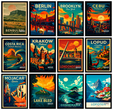 Listing image for City Streets & Architecture Poster | Travel Prints | Urban Wall Art Decoration