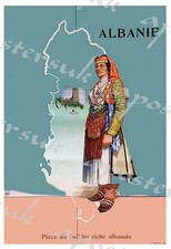 Listing image for Vintage Albania Tourism Poster A3/A4 Print
