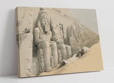 Listing image for GREAT TEMPLE OF ABU SIMBEL, LOUIS HAGHE -FRAMED CANVAS WALL ART PICTURE PRINT