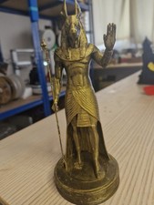 Listing image for Anubis Egyptian God of Death Gold Painted Statue Figurine Sculpture Home Decor