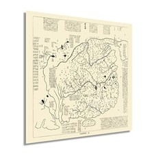 Listing image for 1137 Hua Yi Tu China Map - History Map of China in Chinese Wall Art Poster Print