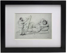 Listing image for FERNANDO BOTERO The Painter and His Model Plate Signed Latin American Art Print