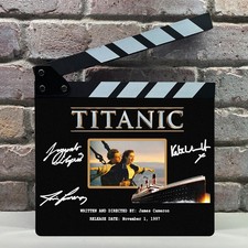 Listing image for Titanic Facsimile Movie Clapboard - Romance & Epic Disaster Memorabilia Decor