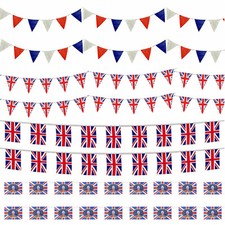 Listing image for Union Jack King Charles Coronation Bunting Banner Royal Party Decorations Decor