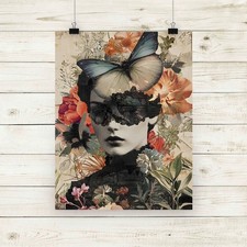 Listing image for Pop Avant Garde Collage Art Canvas Print - A4 Canvas Print. #1