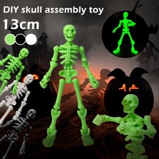 Listing image for Mini Posable Skeleton Figure DIY Plastic Movable Joints Halloween Decor