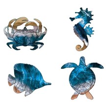 Listing image for Marine Life Themed Metal Wall Sculpture for Vibrant For Beach Style Decor