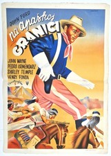 Listing image for 🏜️ Fort Apache 1948 John Wayne Yugoslavian Poster Henry Fonda, Shirley Temple