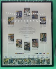 Listing image for USPS People Serving You 8 Cent Commemorative Stamp Sheet Display, 1970s