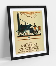 Listing image for VINTAGE LONDON SCIENCE MUSEUM TRAVEL POSTER -FRAMED ART PICTURE PAPER PRINT
