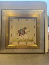 Listing image for Festival Elephant l Silk Road Series, Wall Decor Art Print Framed 12x12”