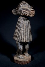 Listing image for African Art Ritual Statue Masked Dancer Baoulé Akan Bo Nun Amouin - 26.5 Cms