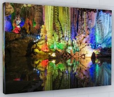 Listing image for ABSTRACT CAVE ART CANVAS WALL ART PICTURE PRINT LARGE