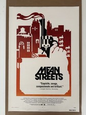 Listing image for MEAN STREETS Original Vintage 27 x 41 Movie Poster Linen Scorsese Deniro NSS
