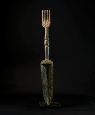 Listing image for African Swahili Figurine Hand Carved Wooden Statue Art Collectible Tribal -G2120