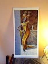 Listing image for ORIGINAL RARE Tretchikoff Balinese Dancer 1969 - Vintage Kitsch Art Print