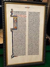 Listing image for Medieval Manuscript Leaf - Museum-Style Art Print