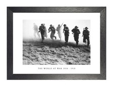 Listing image for World War One 1 Great War Poster Global Europe History Black White Photo Legend
