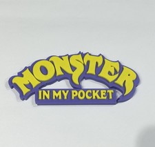 Listing image for Decorative Monster In My Pocket logo Sign Display Figures