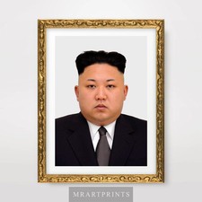 Listing image for KIM JONG UN NORTH KOREA PORTRAIT Art Print Poster Korean Leader Pyongyang