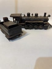 Listing image for Vintage Metal Steam Locomotive No. 481 with Tender – Antique Toy / Collectible
