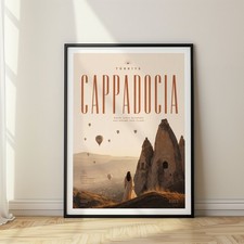 Listing image for Cappadocia Türkiye Travel Poster Modern Style Wall Art Home Decor Gift