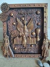 Listing image for Steampunk , 3D Mixed Media Wall Art 10 x 12in