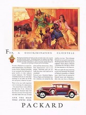 Listing image for 1930s BIG Vintage Packard Car Ancient Iraq Mesopotamia Assyria Art Print Ad