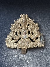 Listing image for Burma Regiment British Colonial Army Military Cap Badge. Firmin.