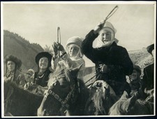 Listing image for Larger Size, Kyrgyz horsewomen, Soviet Union, national costumes, Vintage fine ar