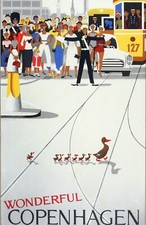 Listing image for Home Wall Art Print - Vintage Travel Poster - WONDERFUL COPENHAGEN - A4,A3,A2,A1