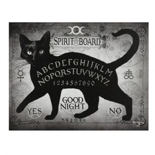 Listing image for THE SPIRIT BOARD ALCHEMY SMALL GOTHIC CANVAS PICTURE ART PRINT BLACK CAT OUIJA