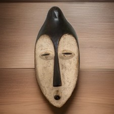 Listing image for Authentic African art Wooden mask / Statue Hand Carved Tribal Figure