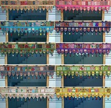 Listing image for Indian Patchwork Embroidered Ethnic Door Decoration Valances Toran Wall Hanging