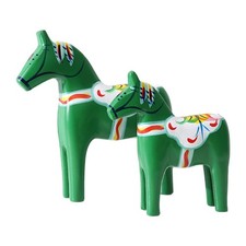 Listing image for Swedish Dala Horse Statue Nordic Gift Collectible Wooden Swedish Dala Horse