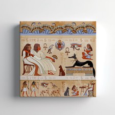 Listing image for Ancient Egyptian Scene Canvas Print Wall Art, Stylish Home Decor Wall Hanging