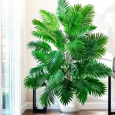 Listing image for 52-125cm Artificial Palm Tree Tropical Fake Plant Green Home Garden Decor