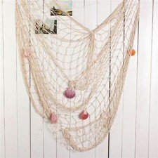 Listing image for Decorative Fishing Net Shell Nets Home Wall Decor Mediterranean Styles