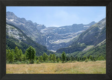 Listing image for Gavarnie Falls in Pyrenees Mountain Framed Wall Art Poster Canvas Print Picture