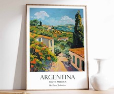 Listing image for 4 Argentina Print, Argentina Travel Poster, South American Travel Print, Tropica