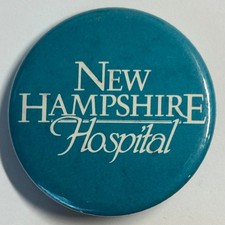 Listing image for NH New Hampshire Hospital Pinback Button – Medical History Collectible 1.75"