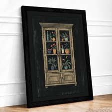 Listing image for Cabinet of Curiosities Vintage Framed Wall Art Print Home Decor Ready to Hang